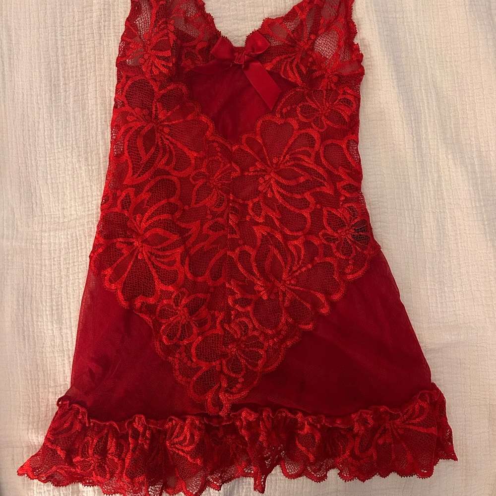 Frederick’s of Hollywood lace lingerie/slip